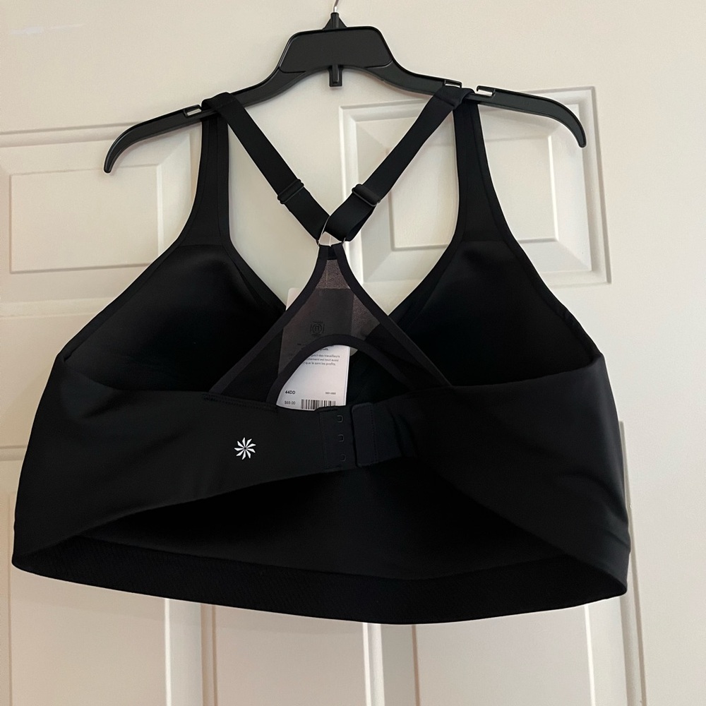 New Athleta Black Advance Bra B-G. Strong compression for high impact. Size 44DD - Picture 2 of 6